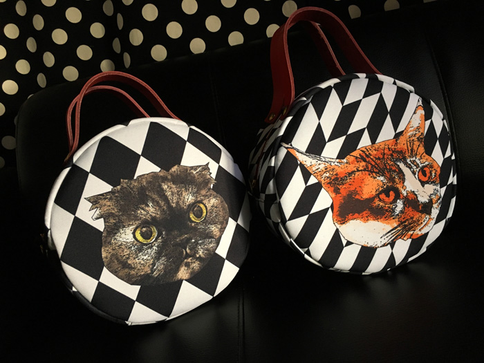 Saori Mochizukiのネコ＆フレディ・マーキュリーのオーダーメイドバッグ